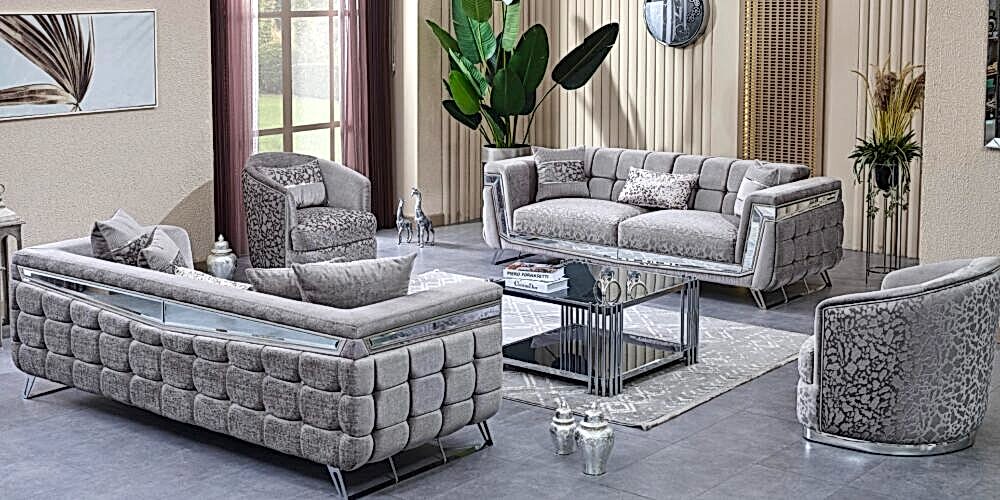 Milano Koltuk Takımı (Gümüş)